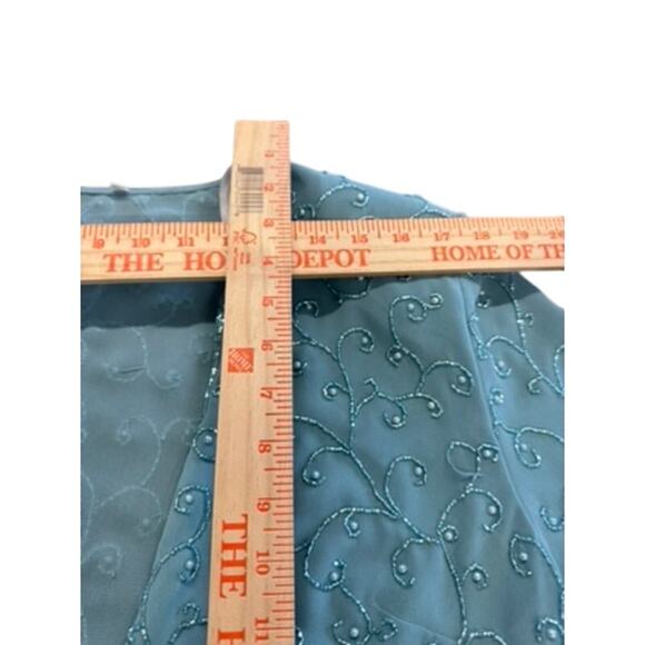 NWT! "CAMERON BLAKE" Deadstock VTG Maxi Dress W/ Blazer SZ 16 Beaded Momcore - Picture 15 of 16